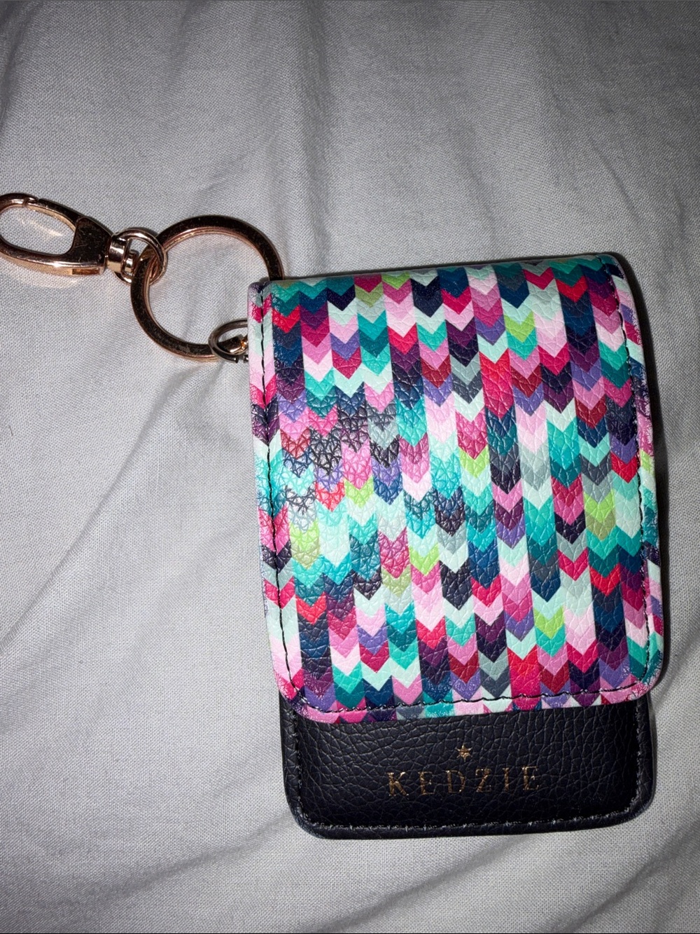 KEDZIE Colorful Chevron Key Pouch